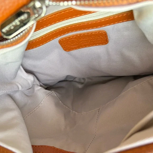 VALENTINA Made In Italy Pebbled Leather Convertible Backpack NEW W TAGS - Picture 11 of 16